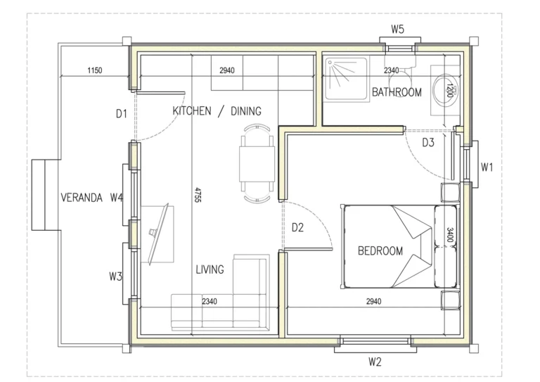 Cabin Model 1-1-26-V-6