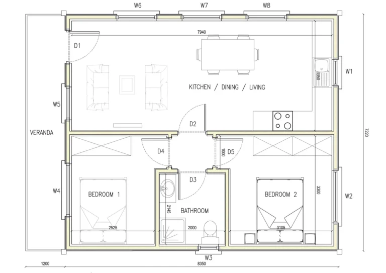 Cabin Model 2-15-54-V-8