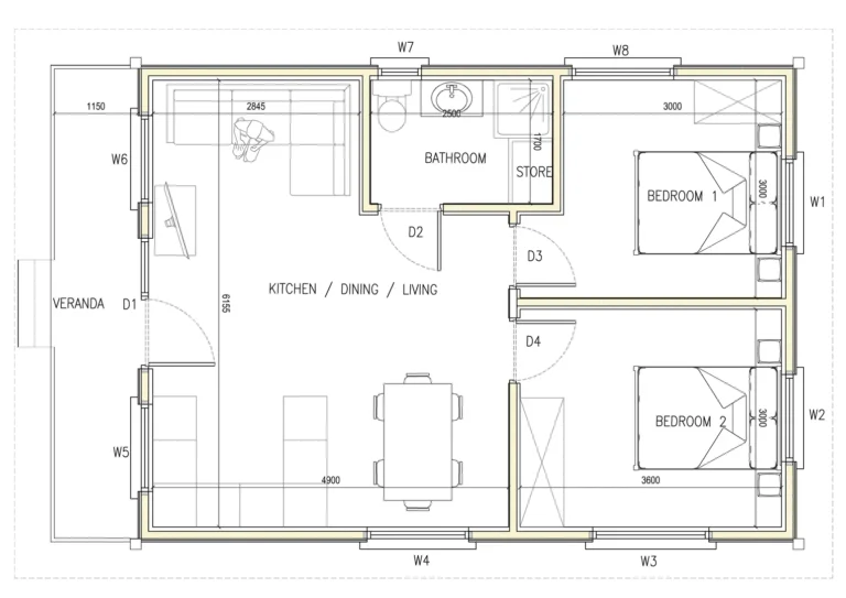 Cabin Model 2-2-53-V-7